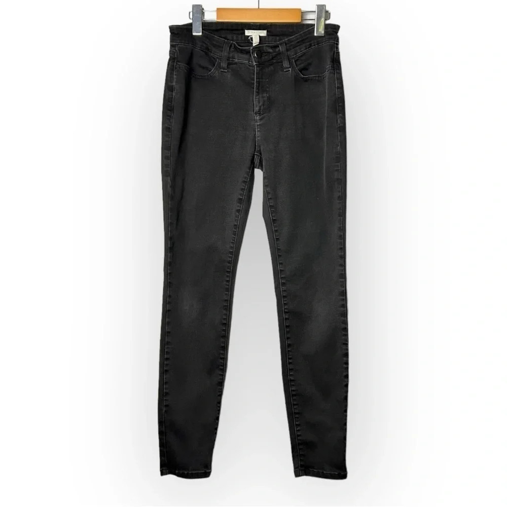 Eileen  Fisher Black Organic Cotton Skinny Jeans 10P